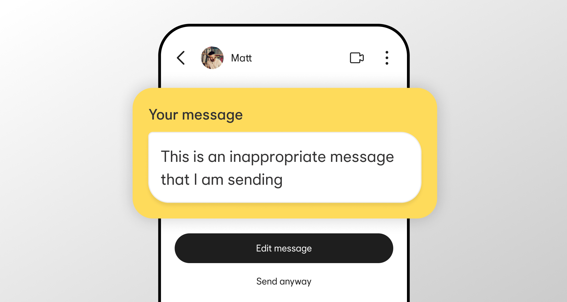Review Before You Send Prompt