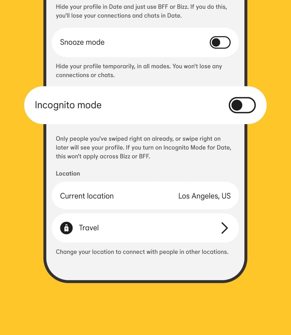 How to enable Incognito Mode settings